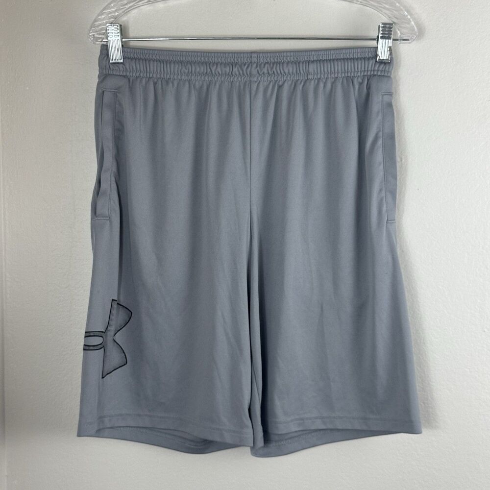 Under Armour Shorts Mens M Gray HeatGear Loose Fit Training Athletic